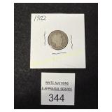 1902 Barber Dime - 90% Silver