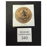 Wooden Nickel - Boot Hill & Front Street