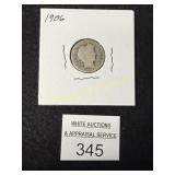 1906 Barber Dime - 90% Silver