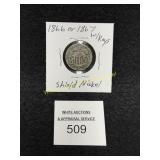 US - 1866 0r 1867 Shield Nickel - With Rays