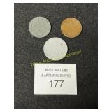 German WW II Coins , Group of 3