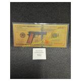 US $100 Colt 1911 Pistol Note - Gold Foil Replica