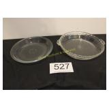 Pyrex & Unmarked Clear Glass Pie Plates