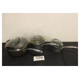 Technique - Cookware - 3 Pots w/Lids