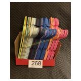 Plastic Clothes Hangers - Multi Colors - (36)