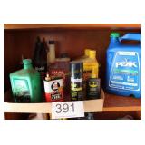Large Mixed Automotive & Household Fluid Lot