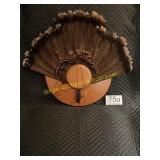 Solid Oak Turkey Mount Fan Tail & Beard