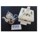 Decorative Candy Dish & teapot Set