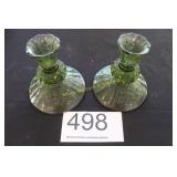 Dolive Green Candlesticks