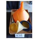 Sorted Plastic Funnels & Metal Can Funnel