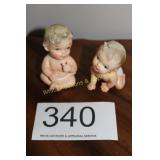 Set of (2) Napco Baby Figurines