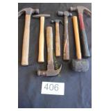 7 Pc. Mixed Hammer & Mallet Collection