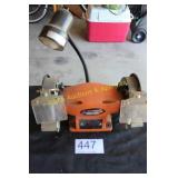 Shop Source 6" Bench Grinder w/light