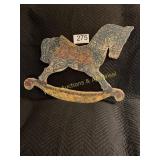 Wooden Rocking Horse Wall Art
