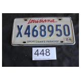 Louisianna "Sportsman Paradise" License Plate