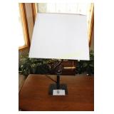 Wrought Iron Scrollwork Table Lamp w/Shade
