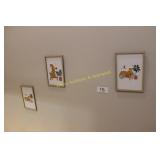 3D "Popout" Framed Wall Decor Set of 3
