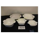Corningware Blue Cornflower 5-Piece Casserole Set