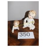 Pair of Orion Porcelain Polka Dot PJ Babies
