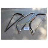 (3) Manual Bow Saws