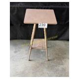 Vintage All Wood 2 Tier Plant Stand/Table