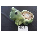Frog Planter w/Sea Shells
