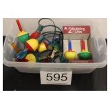 Vtg. Style Outdoor Christmas Lights - 2 Strands