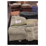 Large Group of Brown/Green Bath Towels