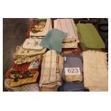 Group of Kitchen Towels, Potholder, Oven Mitts