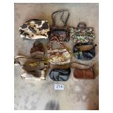 Tote of 9 Purses