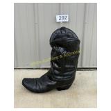 Decorative Black Western Cowboy Boot Planter