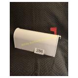 Gibraltar Mailbox Elite White W/Red Metal Flag