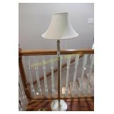 Modern Polish Brass Floor Lamp w/Shade