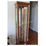 Lighted Chimney Style Curio Cabinet