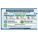 PICKUP DATE FOR AUCTION