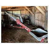 Mayrath 35’ x 10”, center drive, 10 hp. Electric motor on transport