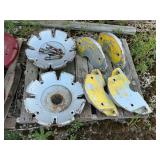 (2) JD Combine rear axle weights