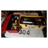 2) Plastic Toolboxesv W/Contents