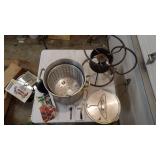 Deep Fryer Stand & Pot