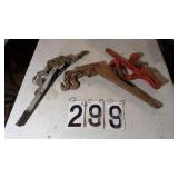 Cable Come-a-long 2) Chainbinders