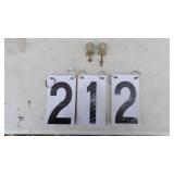 2) Vintage Glass Drawer Pulls