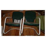 2) Metal Lawn Chairs