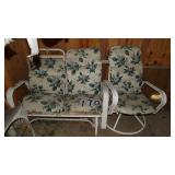 Outdoor Loveseat & Swivel Chair