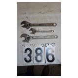 2) Craftsman & Crescent Wrenches