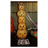 Pumkin Totem Pole Blow Mold 34"