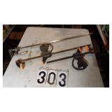 2) Tool Shop Clamps, 1) 36" Metal Clamp