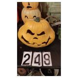 Resin Lighted Pumkin 15"