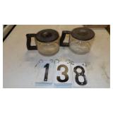 2) Used 10 Cup Bunn Coffee Decanters