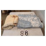 2) Throws 1) 50"x60" 1) W/Lord