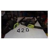 2) Poulan 14" Chainsaws